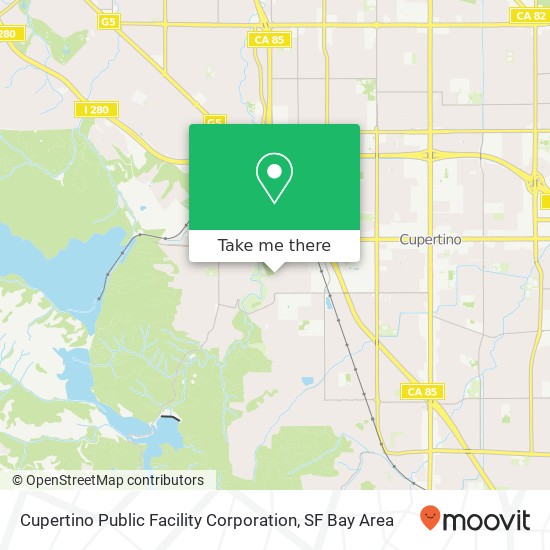 Cupertino Public Facility Corporation map