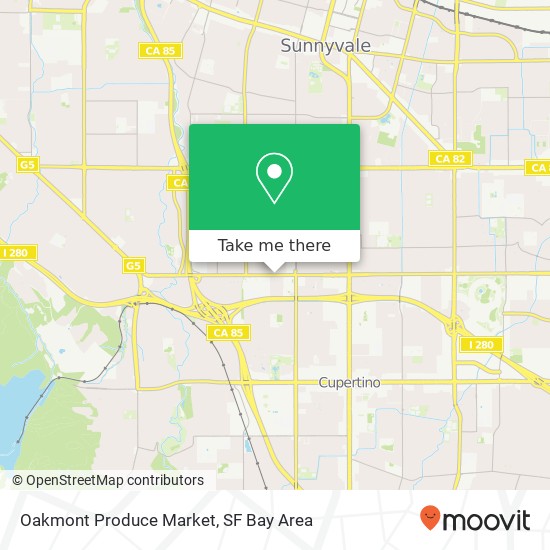 Mapa de Oakmont Produce Market