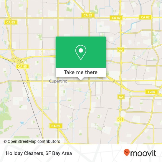 Holiday Cleaners map