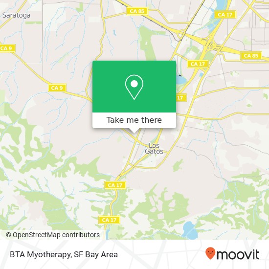 BTA Myotherapy map