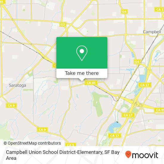 Campbell Union School District-Elementary map