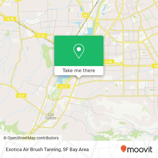 Exotica Air Brush Tanning map