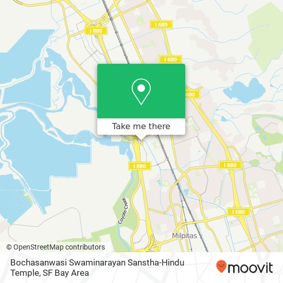 Mapa de Bochasanwasi Swaminarayan Sanstha-Hindu Temple