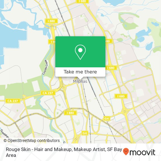 Rouge Skin - Hair and Makeup, Makeup Artist map