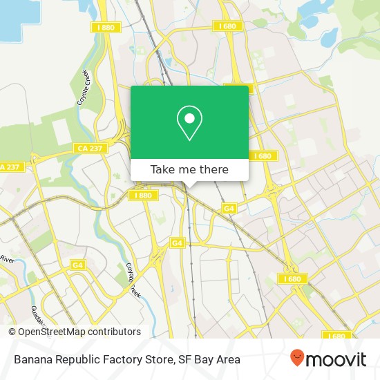 Banana Republic Factory Store map