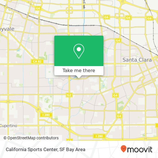 Mapa de California Sports Center