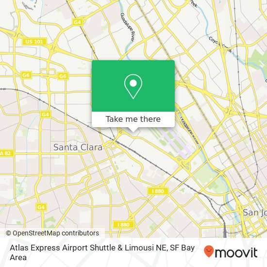 Atlas Express Airport Shuttle & Limousi NE map