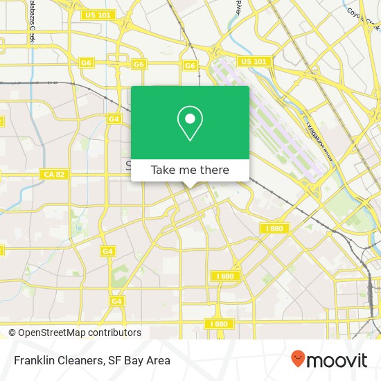 Franklin Cleaners map