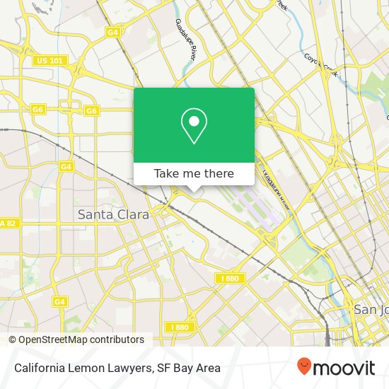 California Lemon Lawyers map