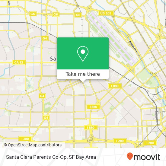 Santa Clara Parents Co-Op map