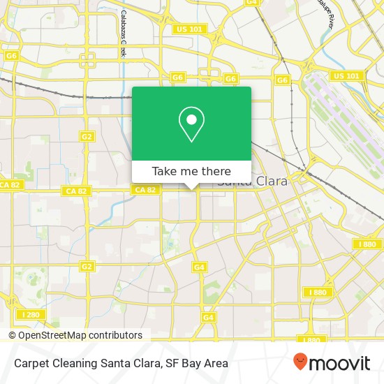 Mapa de Carpet Cleaning Santa Clara