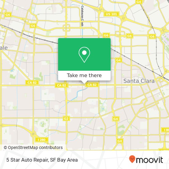 Mapa de 5 Star Auto Repair