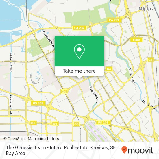 The Genesis Team - Intero Real Estate Services map