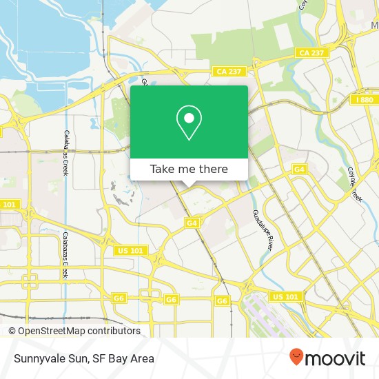 Sunnyvale Sun map