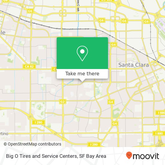 Big O Tires and Service Centers map