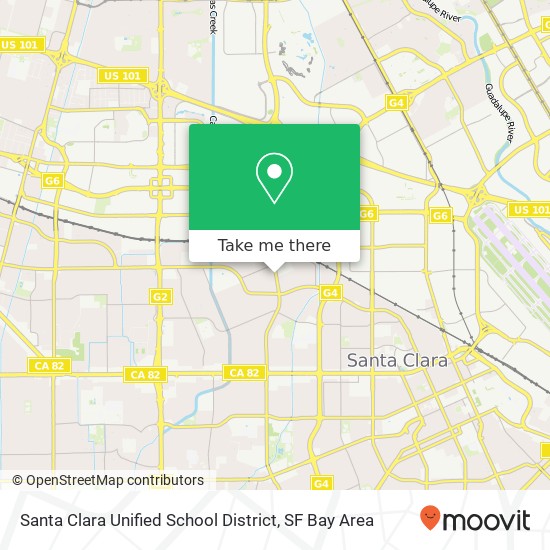 Mapa de Santa Clara Unified School District