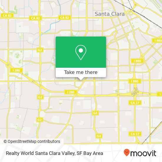 Mapa de Realty World Santa Clara Valley