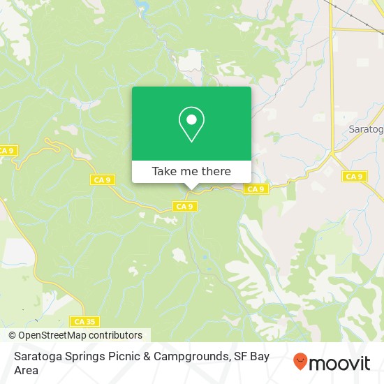 Mapa de Saratoga Springs Picnic & Campgrounds