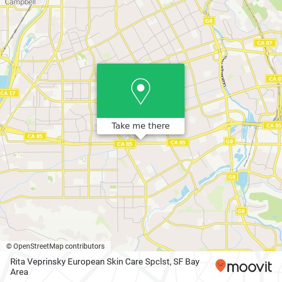 Rita Veprinsky European Skin Care Spclst map