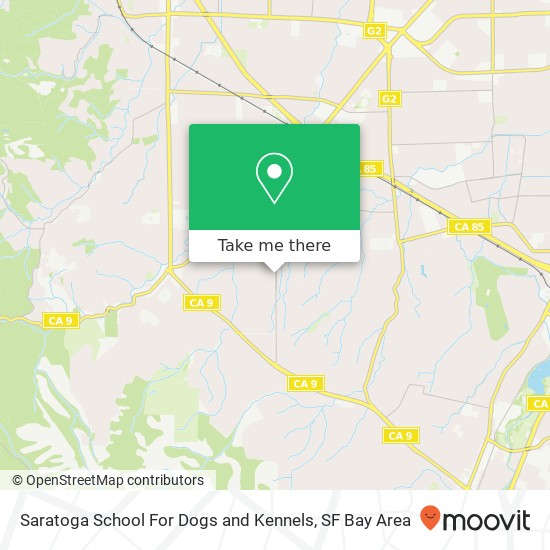 Saratoga School For Dogs and Kennels map