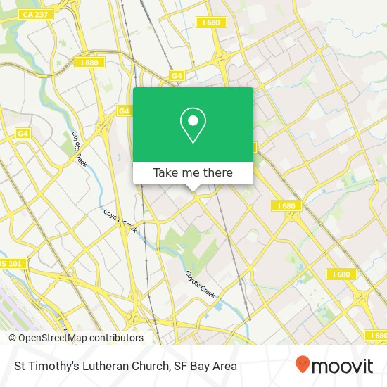 St Timothy's Lutheran Church map