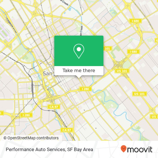 Performance Auto Services map