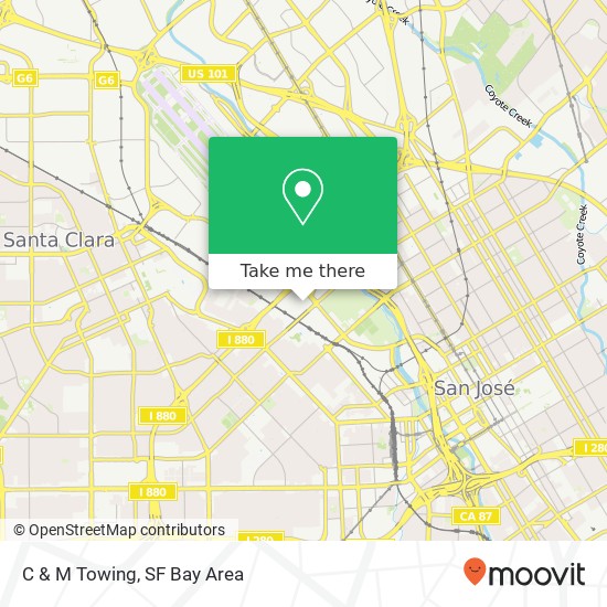 C & M Towing map