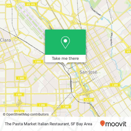 Mapa de The Pasta Market Italian Restaurant