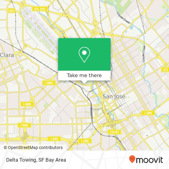 Delta Towing map