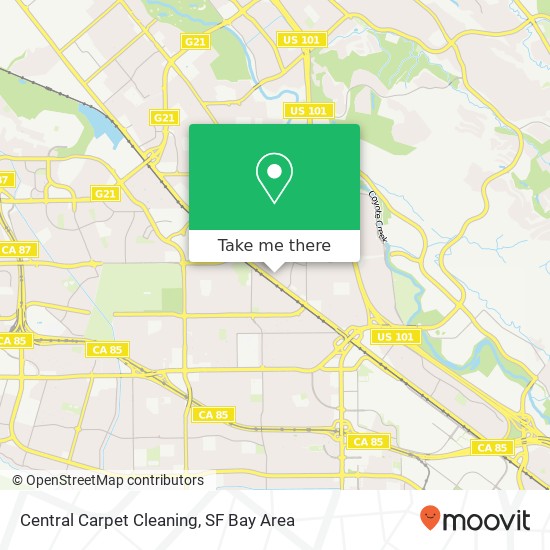 Central Carpet Cleaning map