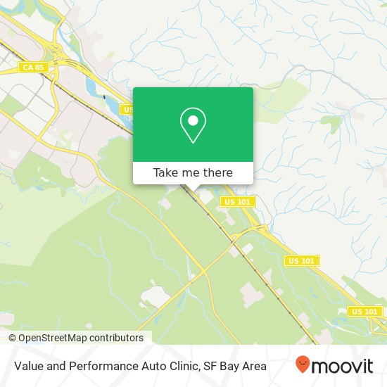 Mapa de Value and Performance Auto Clinic