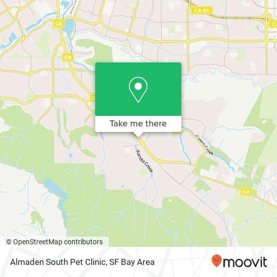 Almaden South Pet Clinic map