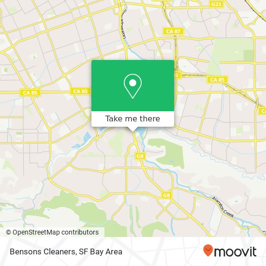 Bensons Cleaners map