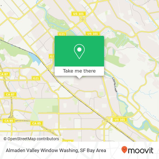 Mapa de Almaden Valley Window Washing