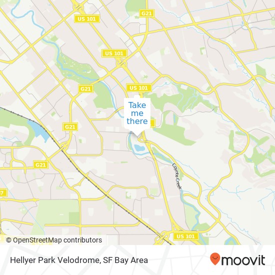 Mapa de Hellyer Park Velodrome