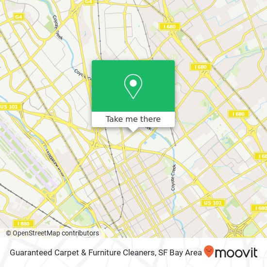 Guaranteed Carpet & Furniture Cleaners map