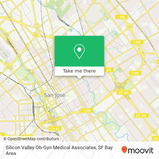 Silicon Valley Ob-Gyn Medical Associates map