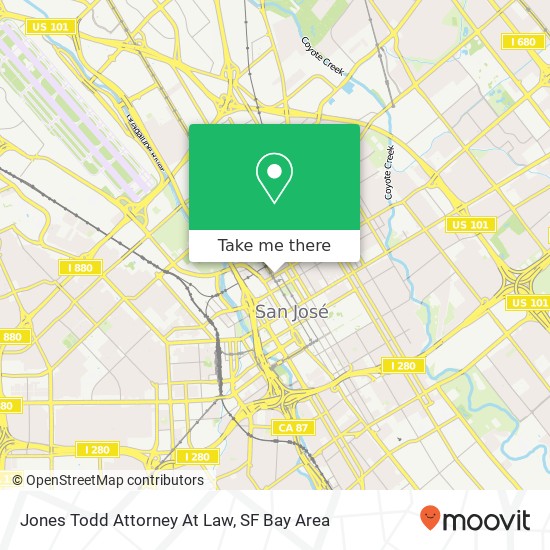 Jones Todd Attorney At Law map