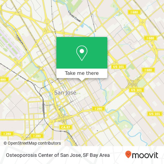 Osteoporosis Center of San Jose map