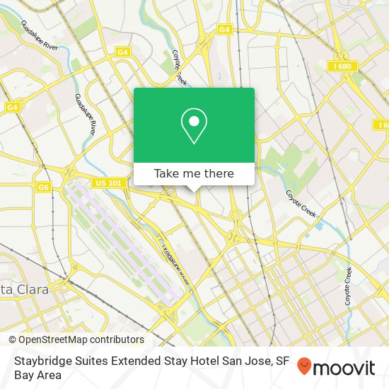 Mapa de Staybridge Suites Extended Stay Hotel San Jose