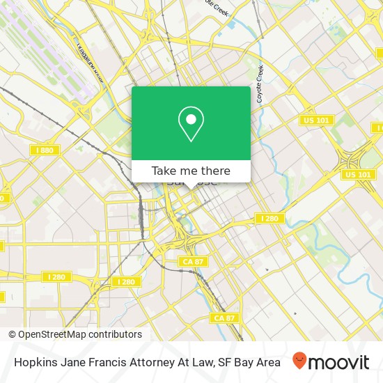 Hopkins Jane Francis Attorney At Law map