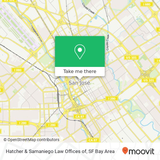 Mapa de Hatcher & Samaniego Law Offices of