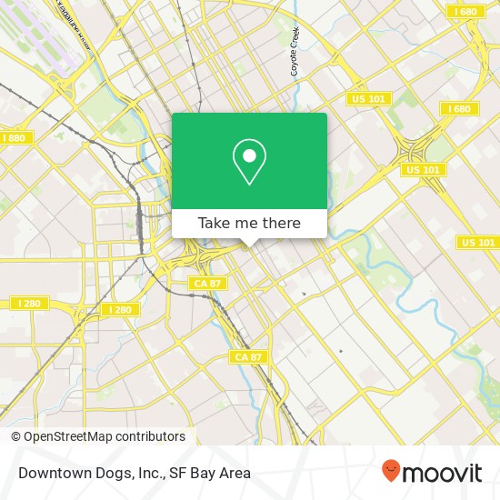Downtown Dogs, Inc. map