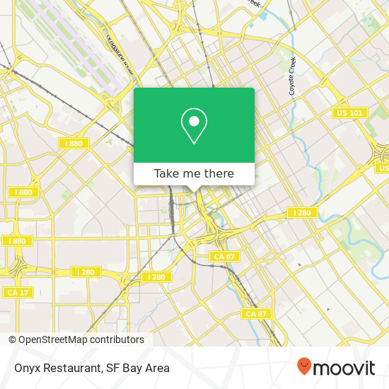 Onyx Restaurant map