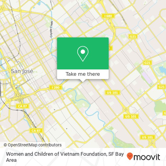 Women and Children of Vietnam Foundation map