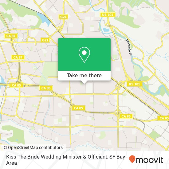 Kiss The Bride Wedding Minister & Officiant map