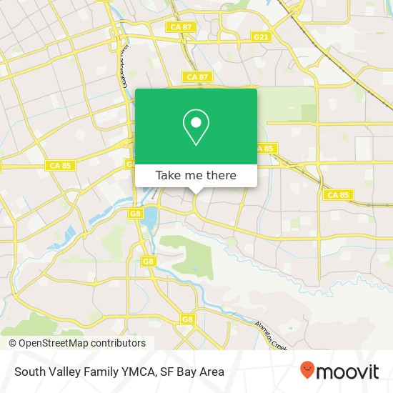 Mapa de South Valley Family YMCA