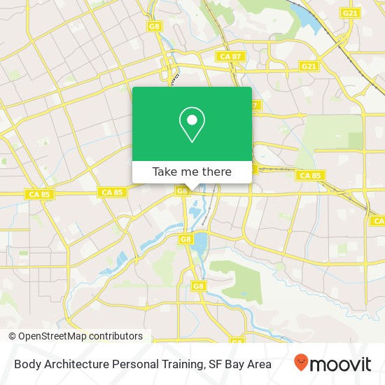 Body Architecture Personal Training map