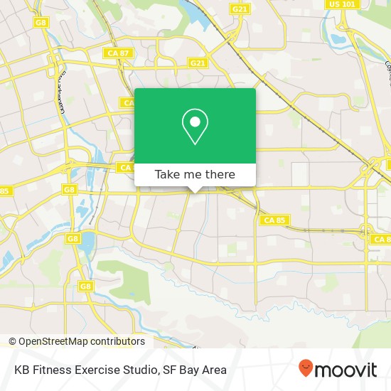 Mapa de KB Fitness Exercise Studio