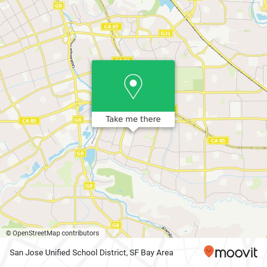 San Jose Unified School District map